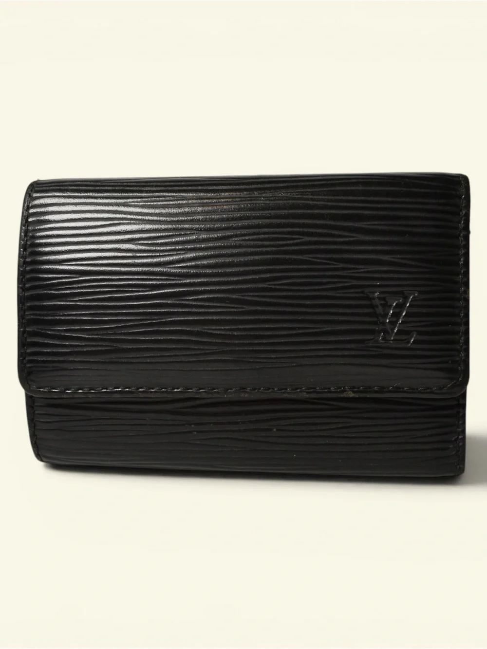 Louis Vuitton Black Epi Leather Compact Wallet